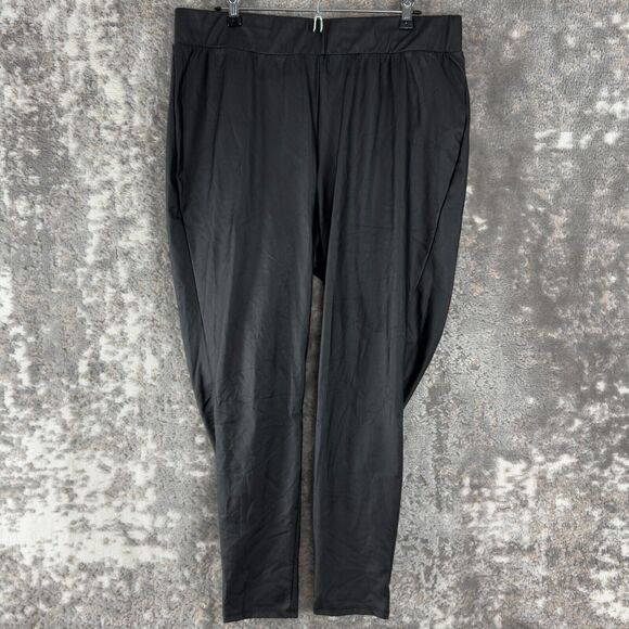 Torrid Plus Sz 2X Faux Leather Full Leggings High Rise Pull On Stretch Moto Goth - Picture 1 of 9